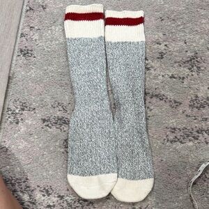 New Future Wifey Grey Red Crew Socks - never worn